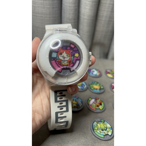 YoKai Watch DX Model One Season 1 Lot of 13 Medals Discs White Tested Works - Picture 7 of 10
